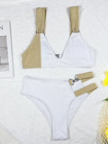 2026 Sexy Bikini Women Push Up Patchwork Hollow High Waist Swimwear Swimsuit Bikinis Set Bathing Suit Beach Bikini Female Hook
