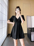 New One-piece Swimsuit for Women, Super Fairy, Sexy, High Looks, Conservative, Belly Covering, Slimming Swimsuit for Students