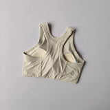 Women's sports bra vest yoga suit, shock resistant running, fitness training, quick drying one-piece vest
