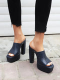 NASBAVI Summer New Styles Fashion High-heeled Waterproof Women's Slippers Outside Open Toe Party Women's Shoes High 13.5cm