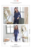 Spring and summer silk women's pajamas long-sleeved autumn and winter new imitation silk women's home clothes