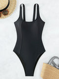 S - XXL Sexy Criss Cross Backless Women Swimwear One Piece Swimsuit Female High Leg Cut Monokini Bather Bathing Suit Swim Lady
