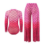 2025 New Sexy Print One Piece Swimsuit Women Swimwear Monokini Long Sleeve Bathing Suit Female Bodysuit Surfing Swim Wear Beach