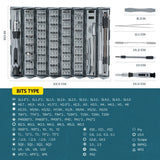 126 in 1 Precision Screwdriver Sets Manual Hand Tool Kits Magnetic Mini Small Bit for Xiaomi Mobile Cell Phone Watch Repair Home