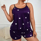 2 Pieces Pajamas Set for Women Sleepwear Loose Crop Tops+Shorts Suit Loungewear Home Clothes Plus Size 3XL 4XL 5XL
