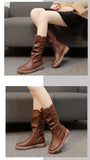 Women Thigh High Boots Women Modern Boots Zippers Outdoor Female Casual Platform Shoes Ladies Leather Long Boots Botines Mujer