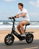【1 Year Warranty】DYU C3 14 inch Folding Electric Bicycle Peak 500W Motor 280WH Battery Electric Bike,20mph city E-bike UL2849