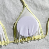 4 Colors Sexy Halter Bikini Female Swimsuit Three-pieces Bikini set With Shorts Women Swimwear Bather Bathing Suit Swim V7843W