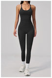Summer Seamless Yoga Sets Women Outdoor Slimming Sports Tank Top High Waist Hip Lifting Leggings Gym Fitness Suits Tracksuit