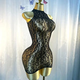 Sexy Beach Cover Up Dress Hollow Out Fishnet Dress Without Bikini Summer Holiday Beachwear Slimming Womens Black Beachdress