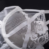 Toucheart Lace Sexy Skinny Babydoll Bodysuit Embroidery Erotic Private Adult Suit Solid Color Patchwork High Waisted Sexy Set