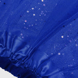 Women Glitter Tutu Skirt Puffy Tiered Tulle Underskirt Elastic Waist Layered Short Skirt Party Gown Princess Skirt Orange Yellow