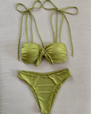 Sexy Halter Micro Bikini 2024 Women Swimsuit Female Swimwear Thong Bikinis Set Brazilian Beach Wear Bathing Suit Biquini