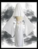 Sexy Ghost Costume for Women, White Gothic Dress, Ghost Cosplay Outfit, Halloween Party Dress, Elegant Scary Boo Lady Costume