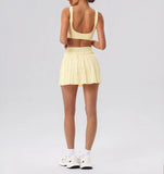 2026 Summer Tennis Short Skort Women Quick Drying High Waist and Abdominal Compression Lace Ruffles Yoga Golf Pleate Mini Skirt