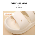 Women Summer Platform Sandals Thick Sole Home Street Slippers Soft EVA Girls Student Daily Walking Shoes 2 Way Wear Sandalias