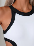 2026 Hollow Monokini Swimsuit Women One Piece High Neck Swimwear Female Sexy Bathers Bathing Swimming Swim Suit Beachwear XXL