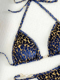 DEKA Sexy Brazilian Shiny Pearl Micro Bikini Faux Leather Swimwear Women Thong Swimsuit Halter Triangle Bikini Set Bathing Suit
