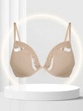 women's sexy lace push up bra underwire thick cup brassiere plain edgy super gather for small breasts
