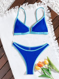 sexy patchwork mini bikinis sets two pieces swimsuit thong swimsuit Swimwear Biquini conjunto de bikini tankini beachwear