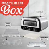 Gourmia Indoor Pizza Oven Air Fryer Toaster 1800W Countertop
