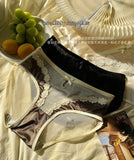 2026 Mid-waist Lace Panties Seamless Soft Mulberry Silk Bottom Crotch Women's Lace Panties Women