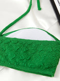 2025 Halter Bandeau Bikini Solid Swimwear Female Sexy Swimsuit Women Bathers Bathing Swimming Swim Suit Beachwear