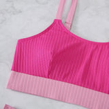 Strappy Bikinis 2026 Women High Waist Swimwear Female Sexy Swimsuit Solid Bathers Bathing Swimming Swim Suit Beachwear Summer