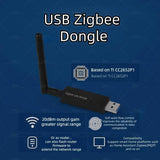 Zigbee 3.0 USB Dongle With Antenna Smart Home Wireless Universal Zigbee Gateway Hub Support Home Assistant Zigbee 2MQTT ,OpenHAB