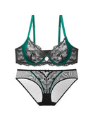 Sheer Lace Teddy Lingerie Set Panty Sexy Bra & Panty Set Ultra Thin Comfortable Summer Wear S-3XL BC Sexy Gift Sexy Tushy MOYISU