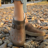 Jelly Color Platform Clogs Sandals Women 2026 Summer Thick Bottom Non Slip Beach Sandles Woman Breathable Slip On Garden Shoes