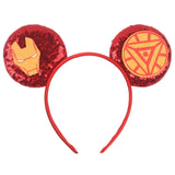 Disney Festival Party Cosplay Mouse Ears Headband 3.3" Ears Glitter Hairband Without Bow For Boys DIY Cartoon Hair Accessories