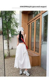 Versatile Knot Spring Summer F Skirt Ele Design Elastic Waist Skirt Sweet Aosphere Skirts For Ladies Fashion Women Skirts HSSZ