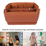 Fold Down Makeup Bag Large Capacity Water Proof Zippered Travel Cosmetic Case Toiletry Bag Zippered Toiletry Bag