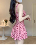 Conservative and Slimming One-piece Skirt Style Fashionable and Sexy Beach Vacation Hot Spring Swimsuit for Women