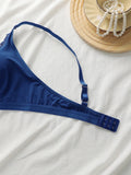 Women's sexy lace lace plus size bra without steel ring, gathered push up straps, adjustable close fitting underwear A2318