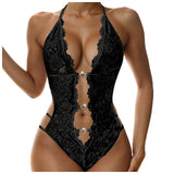 Sexy Bodysuit Lingerie Baby Doll Sheer Women Crotchless Ultra Deep V Porn Sex Suit Underwear Exotic See Through Erotic Costumes