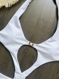 Sexy Halter Backless Female Swimwear One Piece Swimsuit Women 2025 Monokini Sexy High Leg Cut Bathing Suit Swim Lady Beach Wear