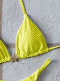 Sexy Metal Starfish Bikini Set Women Yellow Blue Push Up Bra Thong Swimsuit 2026 Summer Bathig Suit Bandage Holiday Swimwear