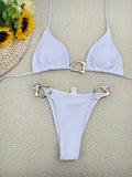 Triangle String Bikini 2026 Women Halter Swimsuit Solid Sexy Swimwear Female Bathers Bathing Swimming Swim Suit Beachwear