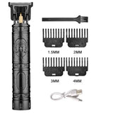 Men's Vintage Hair Trimmer T9 Carving Rechargeable Barber Electric Professional Hair Clipper Beard Trimmer/Metal Haircut Clipper