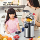 Electric Citrus Juicer Die Cast Zinc Shell With Two Cones