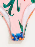 3 Pieces Floral Printed Push Up Bikinis 2026 Women Halter Swimwear Female Sexy Swimsuit & Beach Dress Bathing Swimming Swim Suit