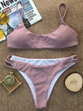 Ribbed Bikins High Cut Bikini 2026 Women Swimsuit Female Swimwear Two-pieces Bikini Set Push Up Bather Bathing Suit Swim Lady