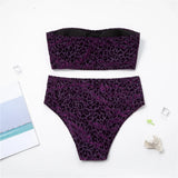 0XL - 4XL New Leopard Bikini Plus Size Large Size Swimwear Women Swimsuit Female Two-pieces Bikini set Bather Bathing Suit K3977