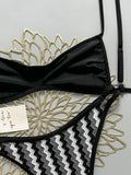 Crochet Striped Brazilian Bikini Women Swimsuit Female Swimwear Two-pieces Bikini Set High Leg Cut Bather Bathing Suit Swim Lady