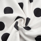 FDYOUI Elegant Bandage Polka Dot Patchwork Evening Dresses Women's 2026 Summer Off Shoulder High Slit Pleated Long Party Dress