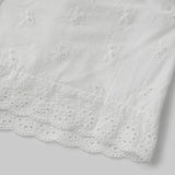 Women's Summer Shorts Drawstring Waistband Floral Eyelet Hollow White Lounge Shorts Casual