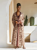 2026 Women Swimsuit Beach Cover Up dress Sleeve Kaftan Beach Tunic Long Pareos Bikinis Cover ups Summer Robe Plage Beachwear