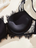 New One-piece Lace Bra for Women Push Up Adjustable Anti-sagging Feminine Latex Bra with Thickened Cup for Small Bust